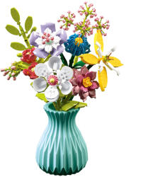Produs de Import Flowers, piese de asamblare, buchet de flori in vaza, 792 elemente