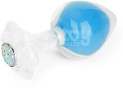 Lovetoy Dop Anal Gemoria Glow in the Dark, Silicon, Albastru, 11.3 cm
