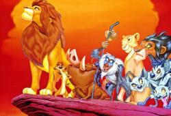  Média öntapadó és mosható fali tapéta, Az Oroszlánkirály és barátai, 220 x 135 cm