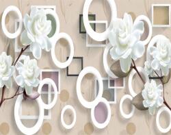  Absztrakt virágos tapéta4, 300 x 250 cm