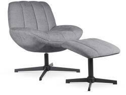 Atreve Luna Forgó Fotel Lábtartóval Szürke