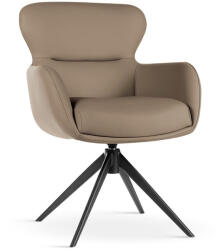 Atreve HEATHER Forgó Fotel Kárpitozott Mokka Fekete