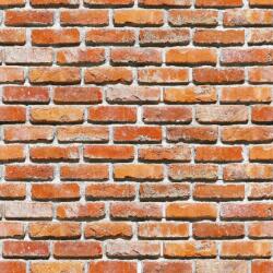  Piros és narancssárga téglafal tapéta 300 x 200 cm