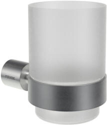  Fold FD 210.30SSB pohártartó üvegpohárral, szálcsiszolt rozsdamentes acél (X07P1343)