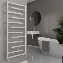 WASSERBURG Egyenes radiátor, Wasserburg Labyrinth White törölközőszárító radiátor 138x60 cm, fehér 20.25916W