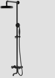 WASSERBURG Zuhanyszett, Wasserburg Industry zuhanyszett kádtöltővel, zuhanyszettel, fekete 25.051. 506B - mozaikkeramia