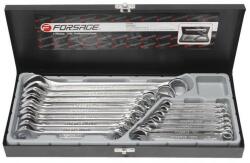 FORSAGE 16 Darabos Lapos és Villás Kulcs Készlet CR-V Acél Táskában (F5450)