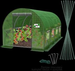 GardenLine KERTI FÓLIÁZOTT ALAGÚT 4-SZEGMENSES ZÖLD 6 x 3 x 2 M *5613 (CH-TUN5613)