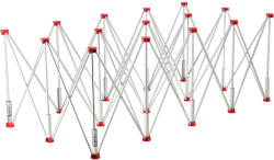 TOYA YT-37112 Összecsukható alumínium munkaasztal 15 lábú 2210 x 1130 x 730 mm Max 800 kg (YT-37112)