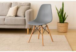 CHOMIK Modern szürke fa lábú szék - *7820 (CH-FAT7820)
