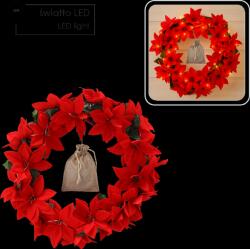 Chomik Betlehemi Csillag Karácsonyi Koszorú 40 Cm Led *2046 (ch-hin2046)