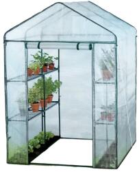 GardenLine KERTI ÜVEGHÁZ POLCCAL FEHÉR 140 x 140 x 200 CM *5460 (CH-TUN5460)