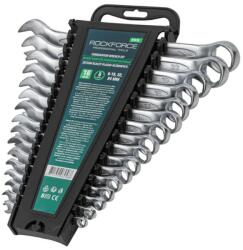 ROCK FORCE Lapozható gyűrűs kulcsszett 6-24 mm, 16 darab (F27958)