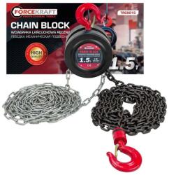 FORCEKRAFT 1, 5 tonnás kézi láncos emelő 3 m (F52963)