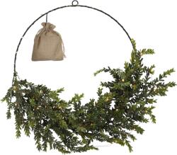 Chomik Karácsonyi koszorú 45 cm fenyőfával LED, csomagolás=12 db *2077 (CH-HIN2077)