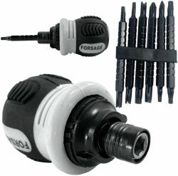 FORSAGE Kétoldalú racsnis csavarhúzó bitválasztó kapcsolóval (F51770)
