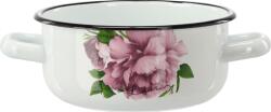 Chomik Enamelált fazék két füllel 1, 5 L 16 cm Fehér Pivónia Laura *9136 (CH-EMA9136)