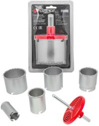 FORSAGE Csempevágó és greszfúró készlet 7 db-os, 33, 53, 67, 73, 83 mm-es méretben (F52803)