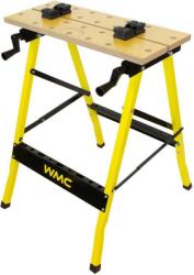 WMC TOOLS Összecsukható fém műhelyasztal munkalappal, 100 kg teherbírással FS-51774 (51774)