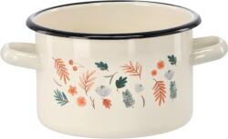 Chomik Kérámiai Katyó 2 L 16 Cm Krém Színű Leveles *2341 (ch-ema2341)