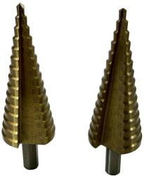 FORSAGE Fúrókészlet, kúpos fúrófejjel, karácsonyi kiadás, 2 db fém és fa, 4-32 mm-ig (F51930)