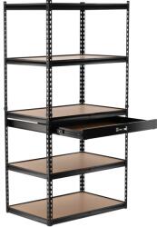 Chomik 5-SZINTES POLCOS Szekrény Fiókkal 180 x 90 x 60 CM POLC TARTÓSÁG: 175 KG *2127 (CH-GWI2127)