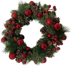 Chomik Karácsonyi koszorú 36 cm piros tobozokkal *4251 (CH-ANT4251)