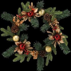 Chomik Karácsonyi koszorú 40 cm piros-arany *2392 (CH-ANT2392)