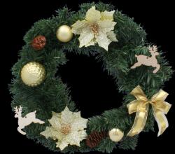 Chomik Karácsonyi koszorú 40 cm arany *3926 (CH-ANT3926)