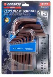 FORSAGE 13 darabos imbuszkulcs készlet (2-19 mm) - 13 részes kulcs készlet imbuszkulcsokból (2-19 mm) (F65125)
