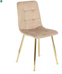 Mebel Elite Krémszínű Bársony Étkezőszék YORK Belföldi Raktárról