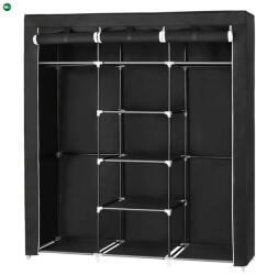  Fogas 150x45x175 cm, fém, fekete, AST-E1012 BK