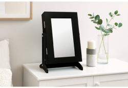 CHOMIK Ékszertartó tükörrel Fekete 21 x 15 x 35 cm *8072 (CH-PHO8072)