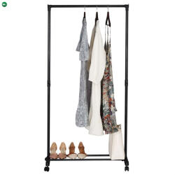  Ruhafogas, műanyag, fekete, GD-157 BK