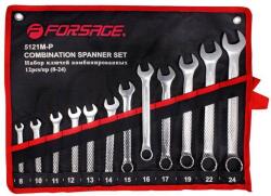 FORSAGE Lapos végű szemkulcs készlet 8-24mm 12 db - Lapos végű csavarkulcs készlet 8-24mm 12 darabos, kiváló minőségű eszközök, stílusos tárolóban (F9663)