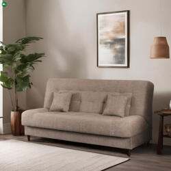 Mebel Elite Kihúzható kanapé barna színben - NEPAL