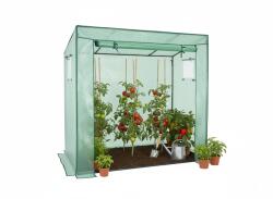 GardenLine PARADICSOM ÜVEGHÁZ ZÖLD 200 x 77 x 168/146 cm *5507 (CH-TUN5507)