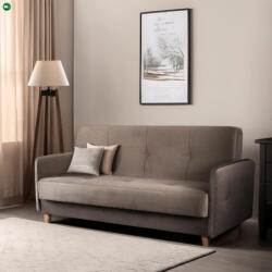 Mebel Elite Kihúzható kanapé bézs színben - CUBA