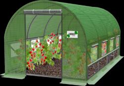 Garden Line KERTI FÓLIÁS TUNNEL 4 SZEGMENTES 6 x 3 x 2 M ZÖLD KIEGÉSZÍTŐ SZELLŐZÉSI LEHETŐSÉGGEL *3934 (CH-TUN3934)