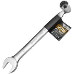 JCB 15 mm-es Kihajtható Kétoldalas Dugókulcs Acél Cr-V (F58168)