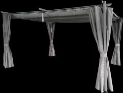 Garden Line A pergolákhoz való 3 x 4 m-es szürke roló / napernyő rúd segítségével *4009 (CH-TUN4009)