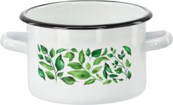 Chomik Enamelált Edény 2 L 16 CM Fehér Fikusz *9143 (CH-EMA9143)