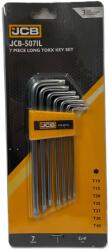 JCB Hosszú TORX Kulcskészlet 7 Darabos T10-T40 L Típus Cr-V (F60961)