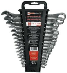 FORCEKRAFT Lapátoló kulcskészlet, 16 db (6-19, 22, 24 mm) műanyag tartóban (F51486)