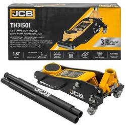 JCB Kétdugattyús autós emelő béka 1, 5T + gumi - 1, 5 tonnás dupla hengerejű gépkocsiemelő béka gumiabronccsal (F56955)