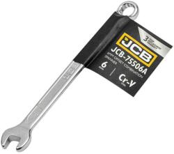 JCB 75 fokos, 6 mm-es, Kétoldalas, CR-V Acél, Ívelt Villáskulcs (F58131)