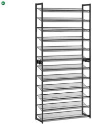  Cipőtartó, fém, fekete, ABO-E1112 WT