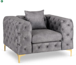 Mebel Elite SORRENTO 1S fotel, szürke bársony