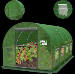 GardenLine ZÖLD KERTI FÓLIASÁTOR 4 SZEGMENS BEMUTATÓ ÚJ MEGOLDÁS 4 x 2, 5 x 2 M *3069 (CH-TUN3069)