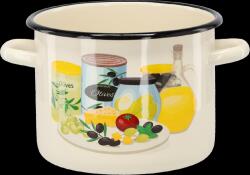 Chomik Krémszínű Olíva 4, 5 L 20 cm Zománcozott Edény *7510 (CH-EMA7510)
